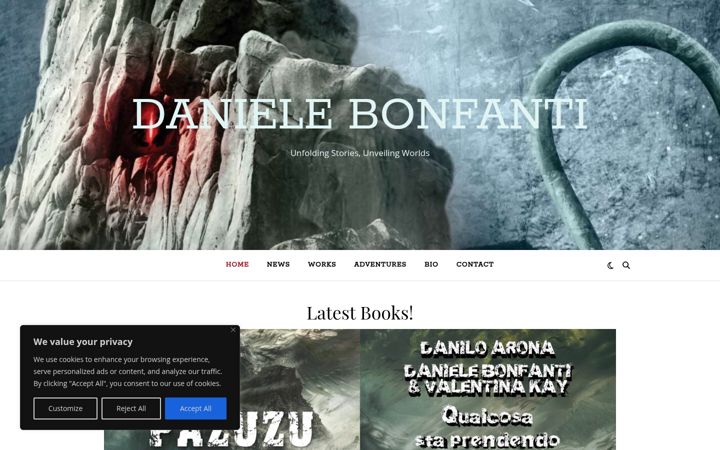 Screenshot of danielebonfanti.com