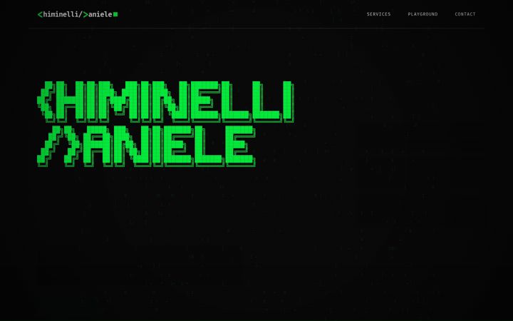 Screenshot of danielechiminelli.it