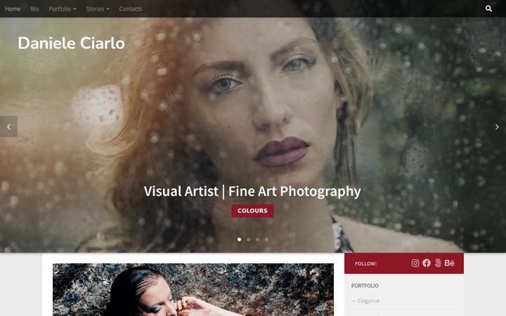 Screenshot of danieleciarlo.com