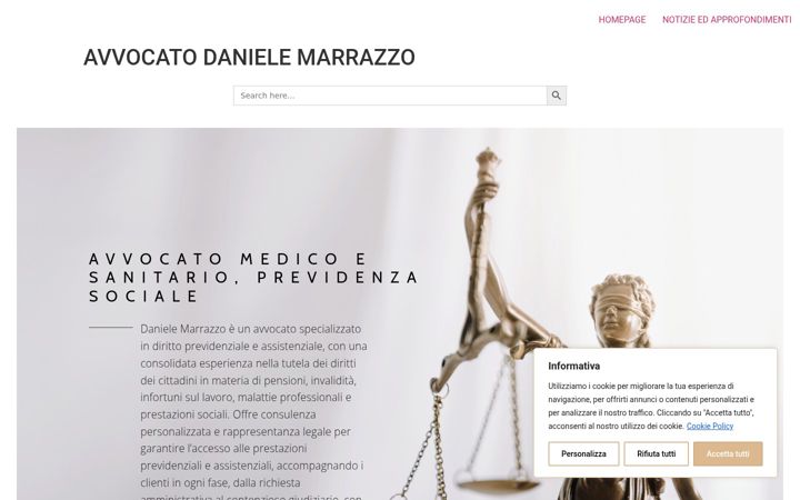 Screenshot von danielemarrazzo.it