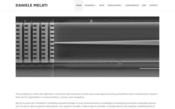 Screenshot of danielemelati.com