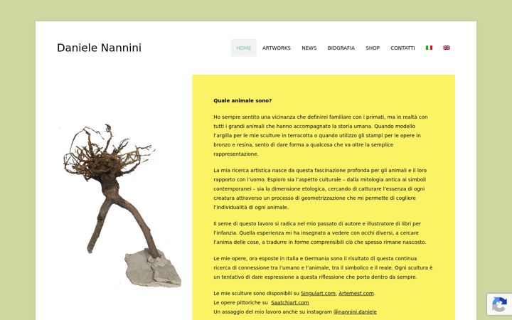 Screenshot von danielenannini.it