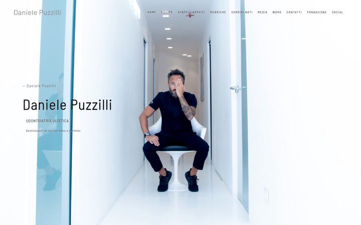 Skærmbillede af danielepuzzilli.com