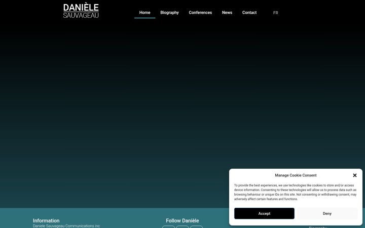 Screenshot of danielesauvageau.com