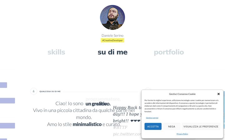 Screenshot of danieleserino.altervista.org