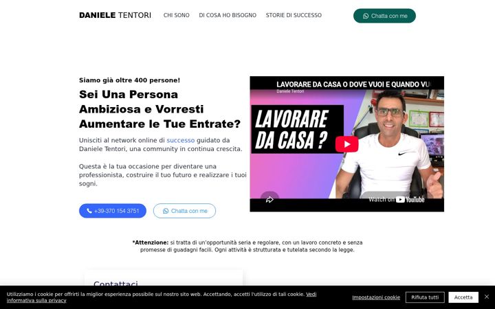 Screenshot of danieletentori.it