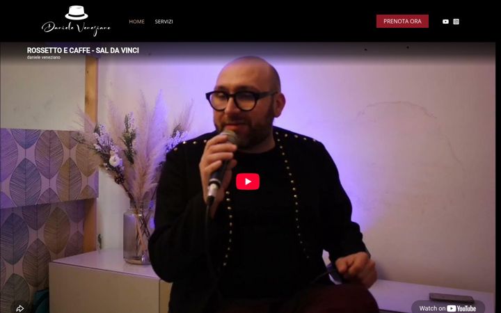 Captură de ecran a danieleveneziano.com