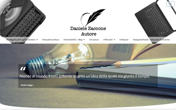 Screenshot of danielezacconeautore.com