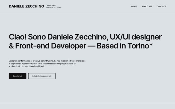 Screenshot of danielezecchino.it