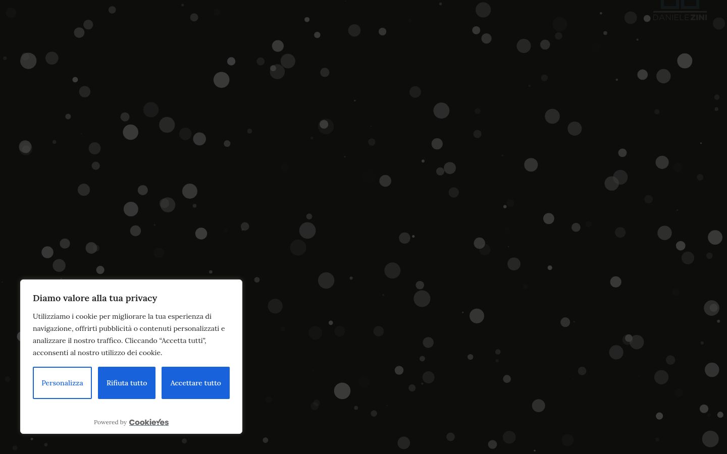Screenshot του banner συγκατάθεσης που εμφανίστηκε πριν από οποιαδήποτε αλληλεπίδραση