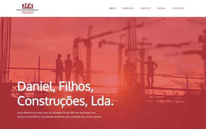 Screenshot of danielfilhosconstrucoes.pt