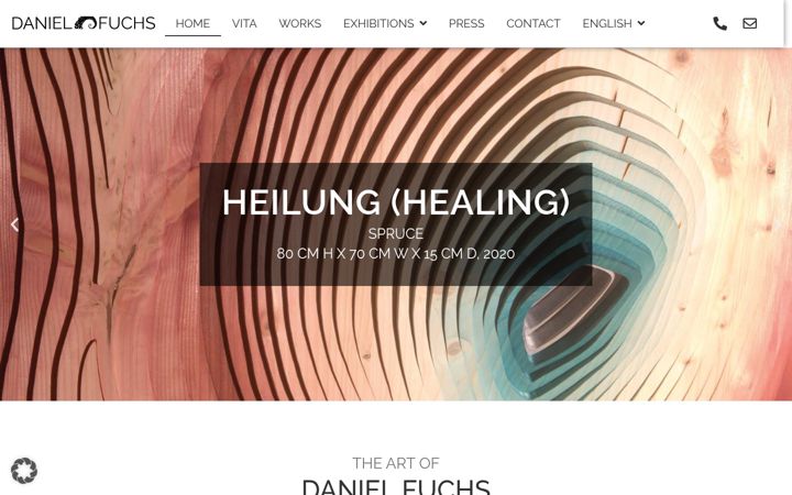 Screenshot of danielfuchs-art.com
