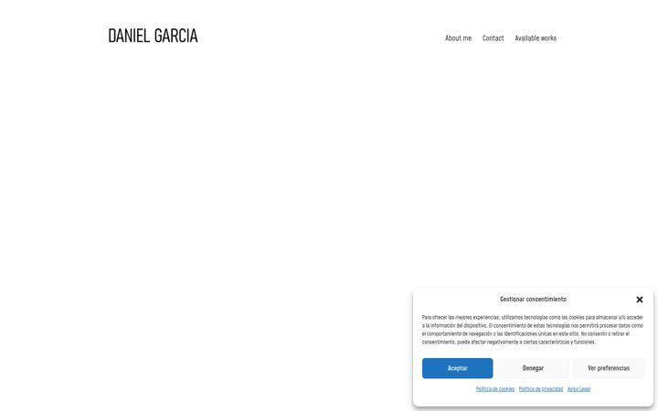 Screenshot of danielgarciagallery.com