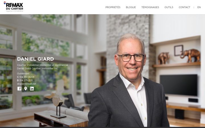 Screenshot of danielgiard.com