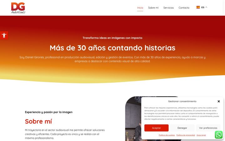 Screenshot of danielgironessitges.com