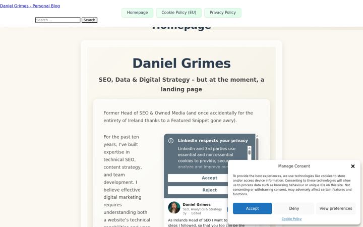 Screenshot di danielgrimes.ie
