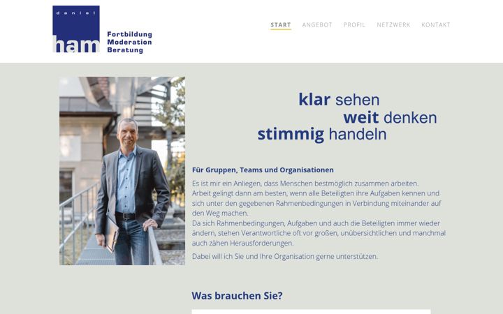 Screenshot of danielham.de