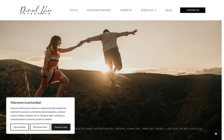 Screenshot of danielharo.com
