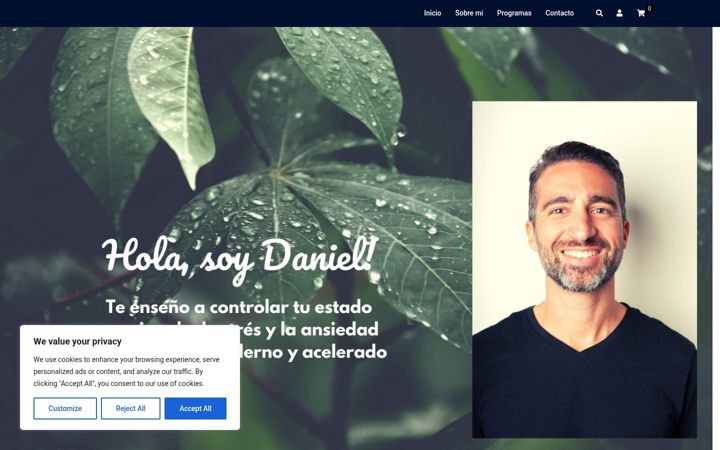 Screenshot di danielhernandez.fi