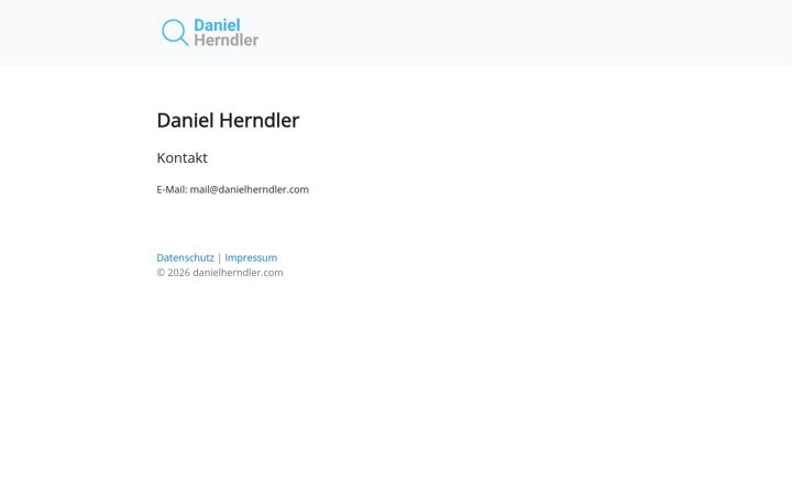 Screenshot of danielherndler.com