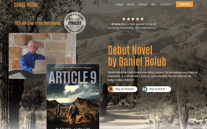 Screenshot of danielholub.com