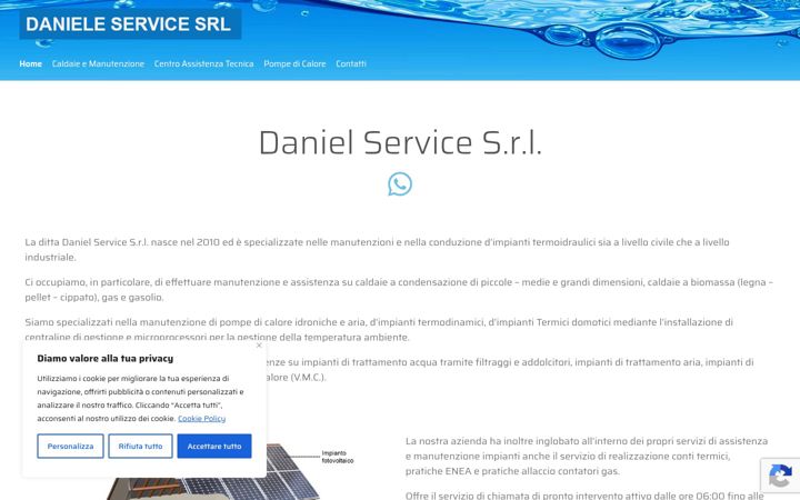 Screenshot of danielidroimpianti.it