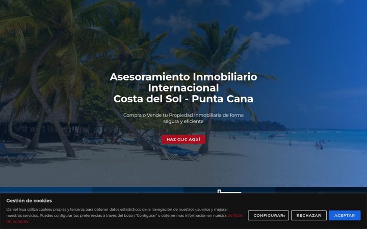 Screenshot of danielinsapropiedades.com