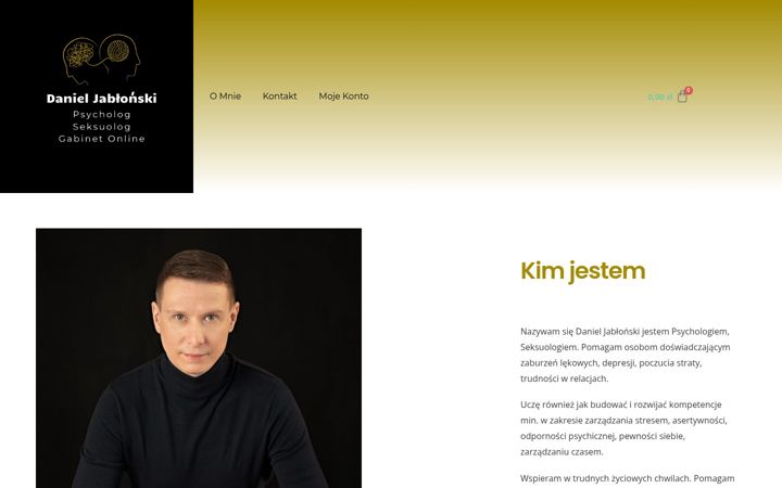 Screenshot of danieljablonski.pl