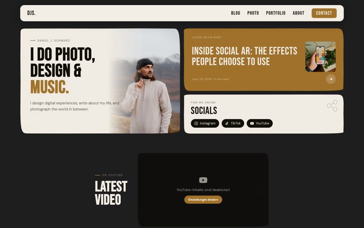 Screenshot of danieljschwarz.com