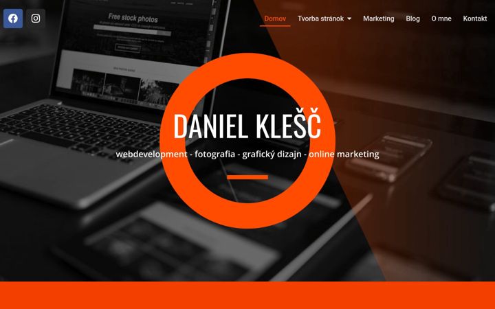 Screenshot of danielklesc.sk