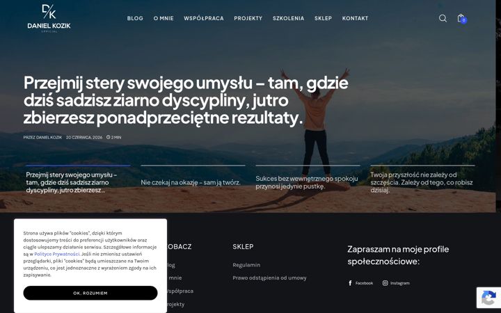 Screenshot του danielkozikofficial.pl