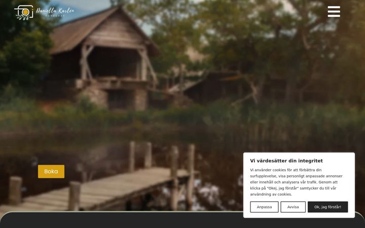 Screenshot of daniellakarlen.se