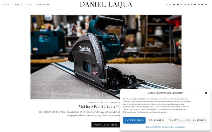 Screenshot of daniellaqua.de
