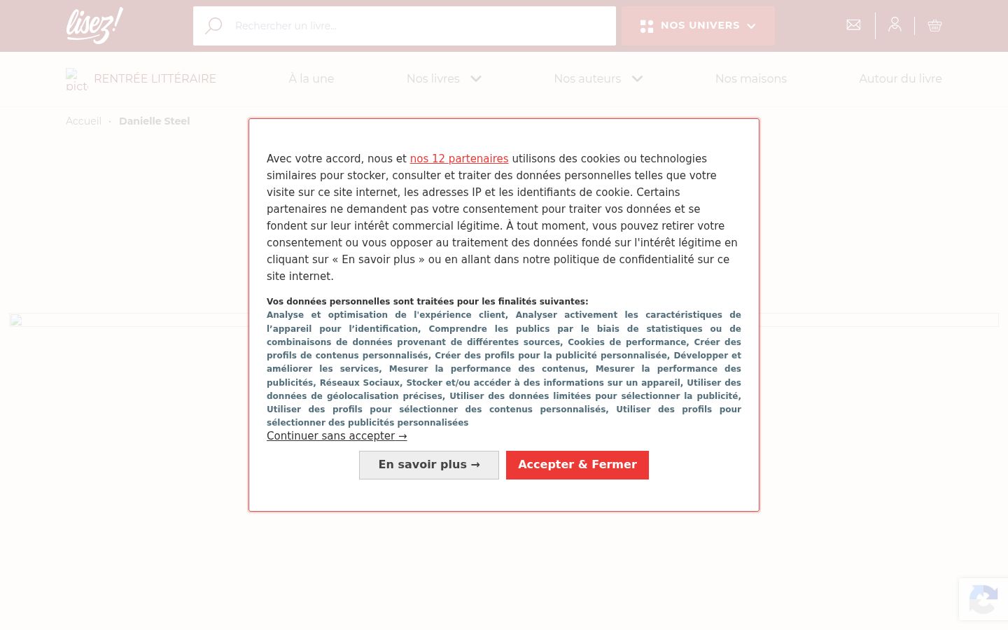 Képernyőkép a bármilyen interakció előtt megjelenő hozzájárulási bannerről
