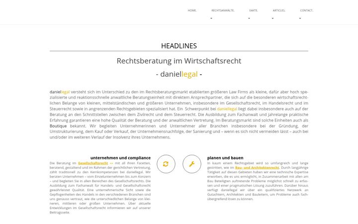 Captură de ecran a daniellegal.net