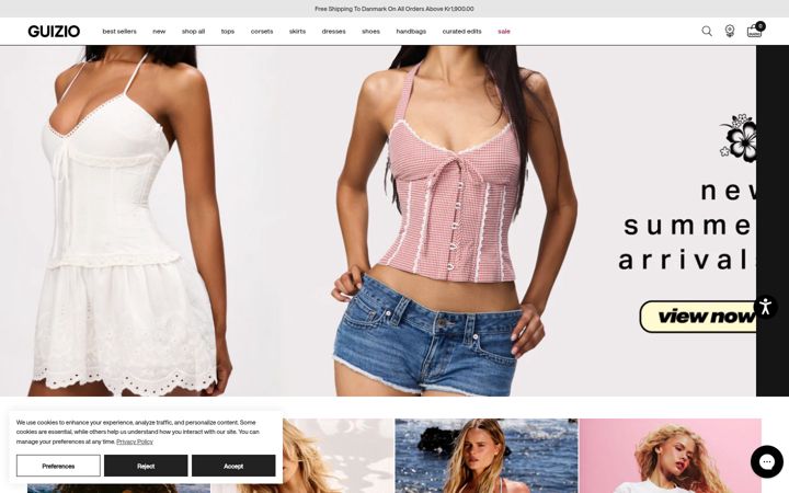 Screenshot of danielleguiziony.com
