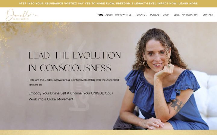 Screenshot of daniellehoffman.com