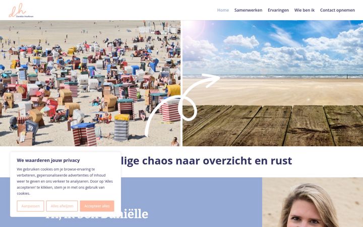 Captura de ecrã de daniellehooftman.nl