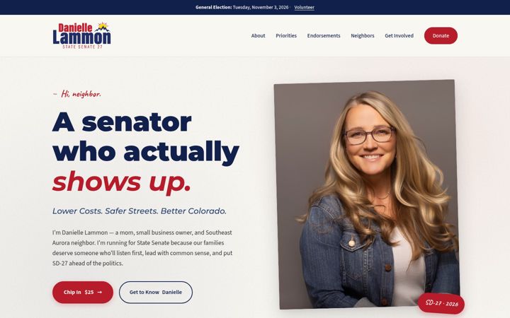 Screenshot of daniellelammon.com