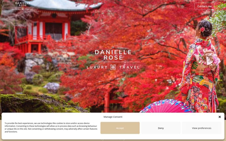 Screenshot of daniellerosetravel.com