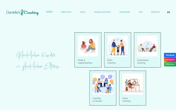 Screenshot of danielles-coaching.de