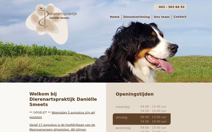 Captura de ecrã de daniellesmeets.nl