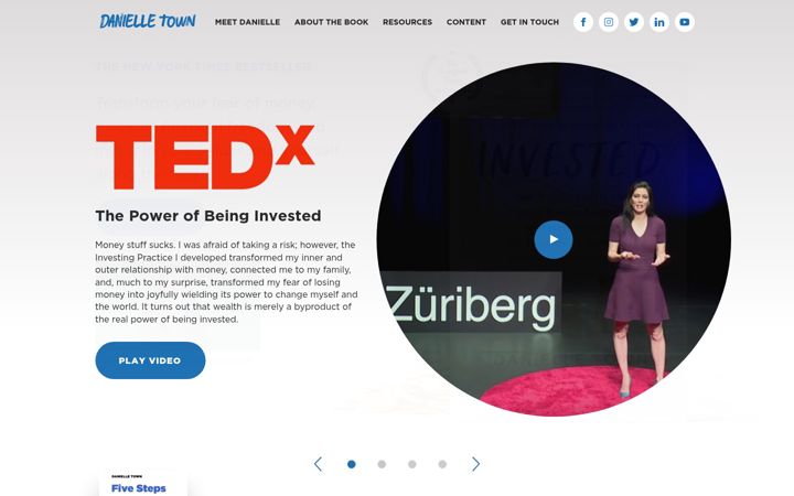 Screenshot of danielletown.com