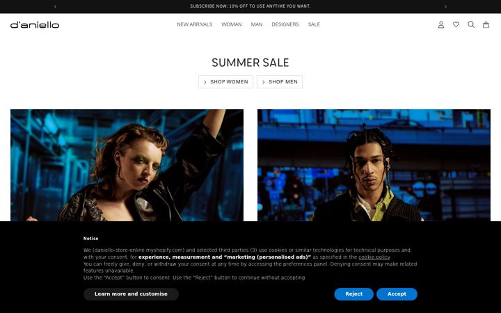 Screenshot of daniello.com