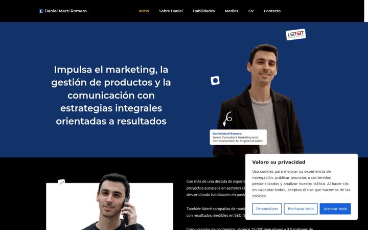 Screenshot of danielmarti.eu