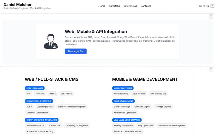 Screenshot of danielmelchorlozano.com