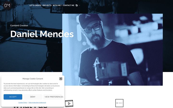 Screenshot of danielmendes.ch