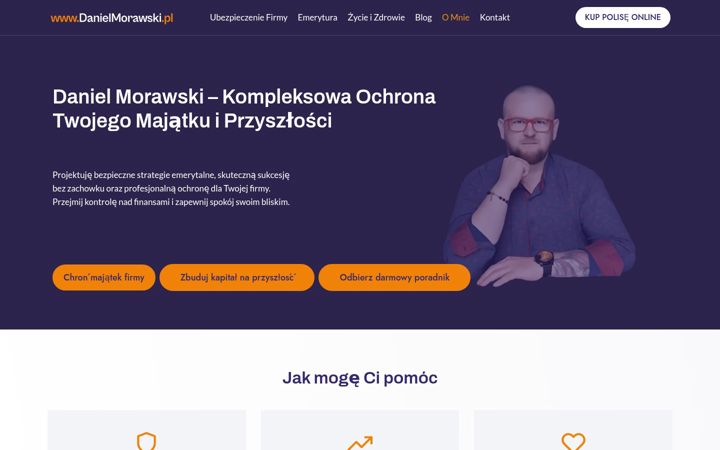 Screenshot του danielmorawski.pl
