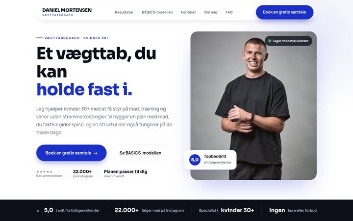 Screenshot of danielmortensen.dk