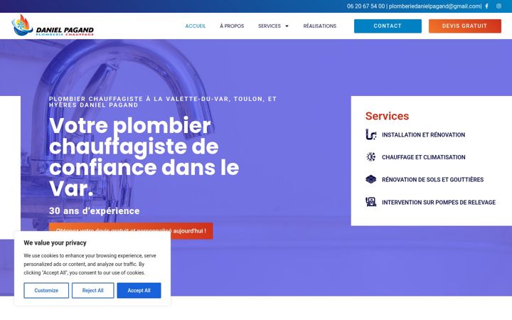 Zrzut ekranu danielpagand-plomberie.fr